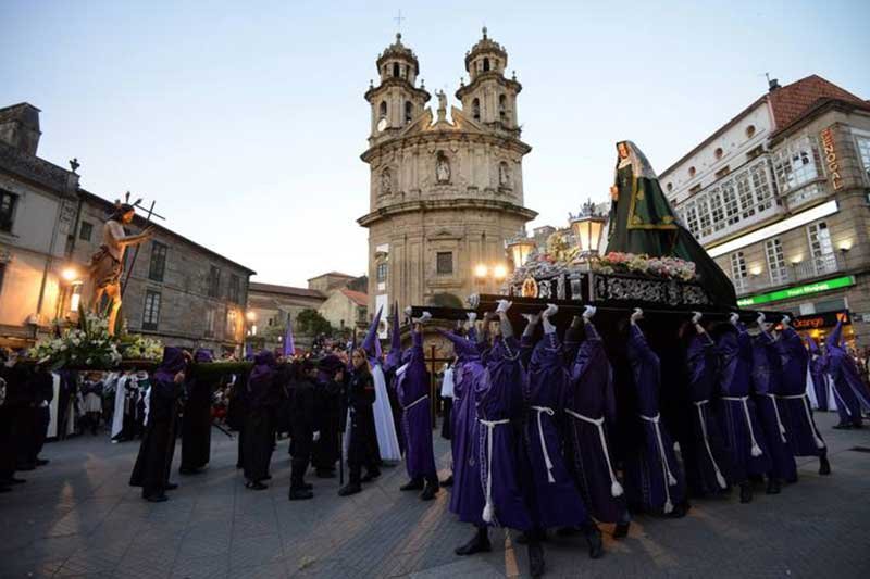 Procesión en Pontevedra.