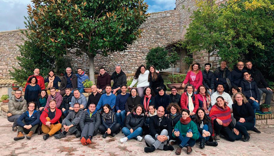 Asistentes al encuentro internacional de Piedras Vivas en Asís (noviembre de 2019)