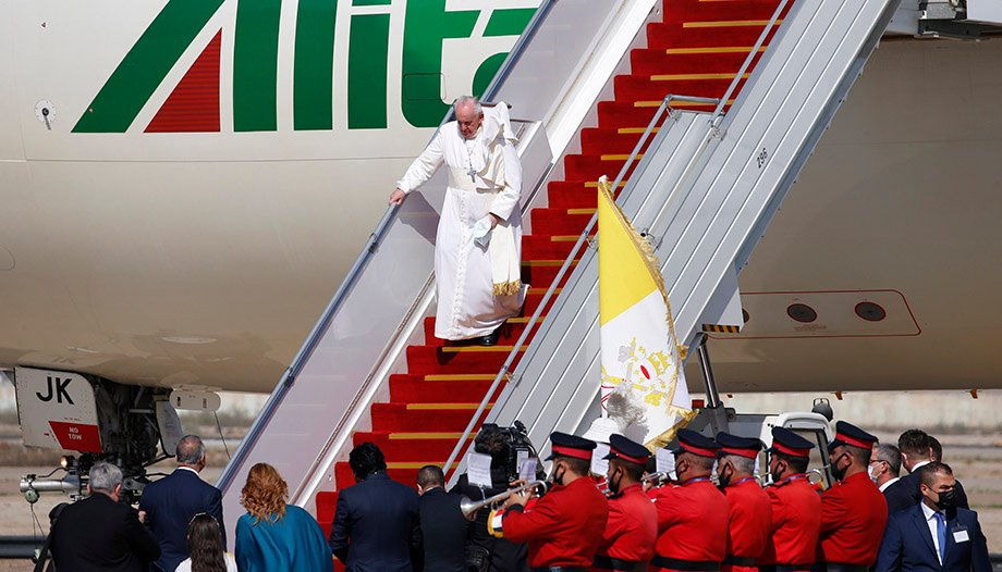 Visita Papa Irak_ Llegada