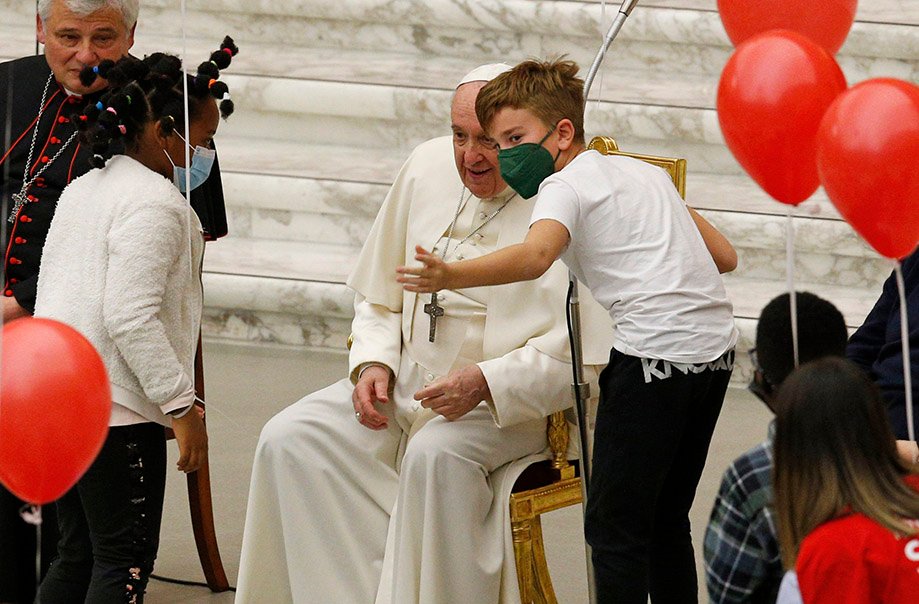 encuentro niños papa