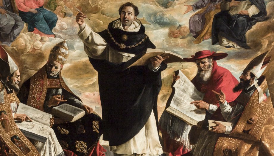Santo Tomás de Aquino, de Francisco de Zurbarán.