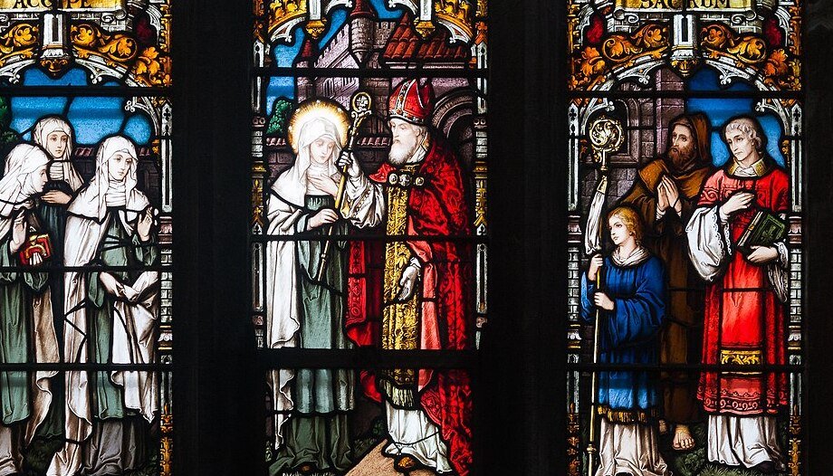 Santa Brígida y san Mel, en Irlanda.